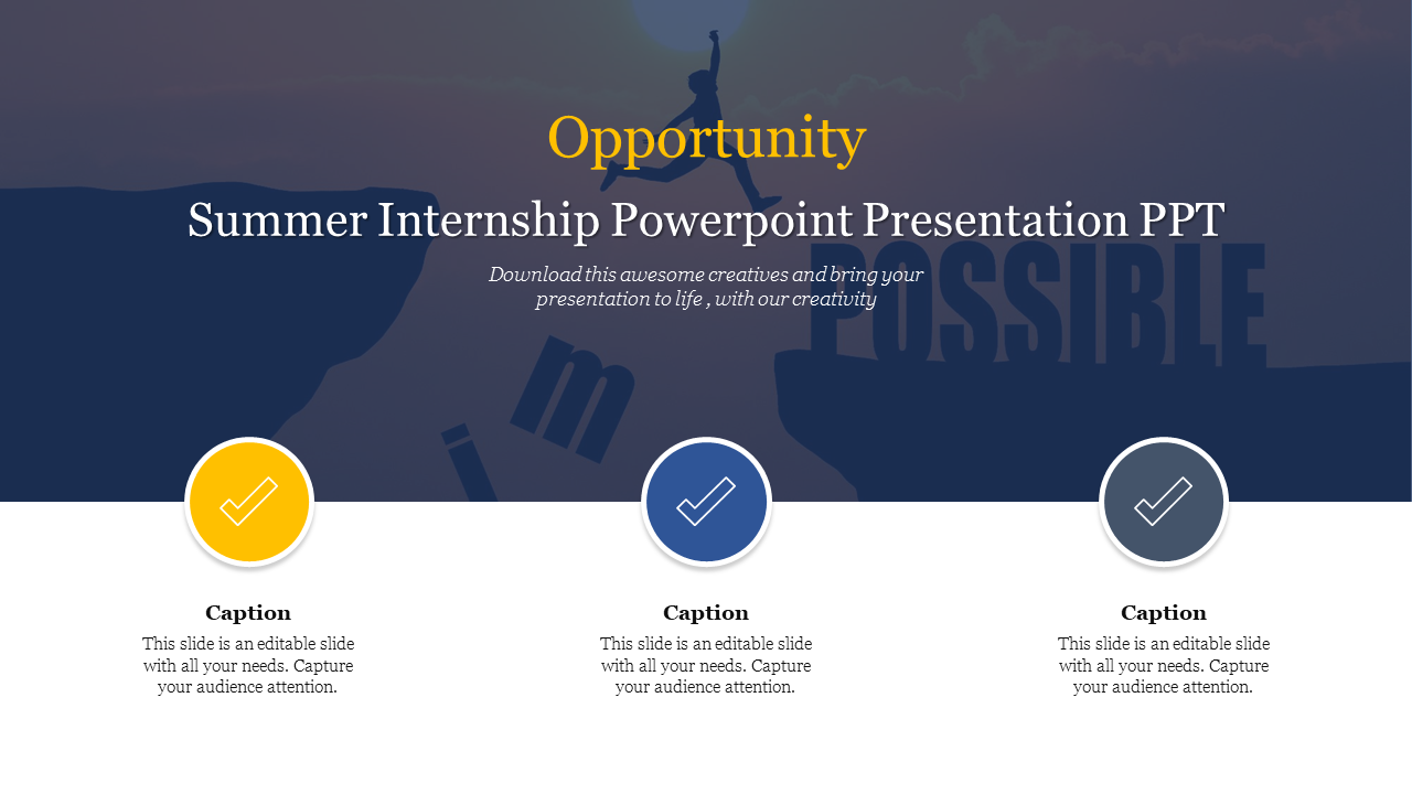 presentation on summer internship